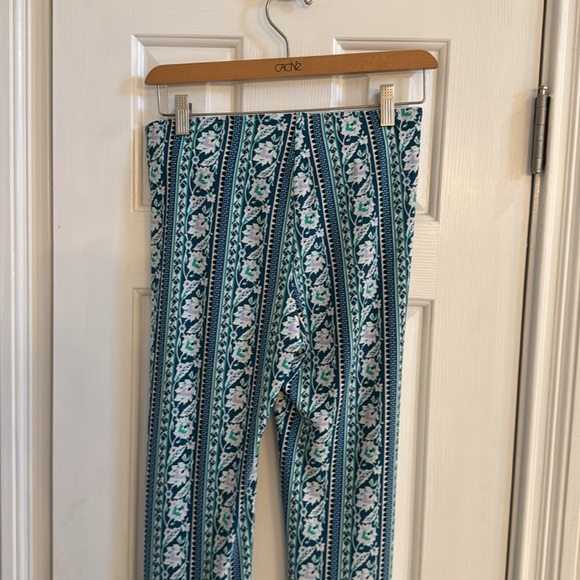 Show Me Your Mumu Blue Floral Striped Bellbottoms - Picture 9 of 11